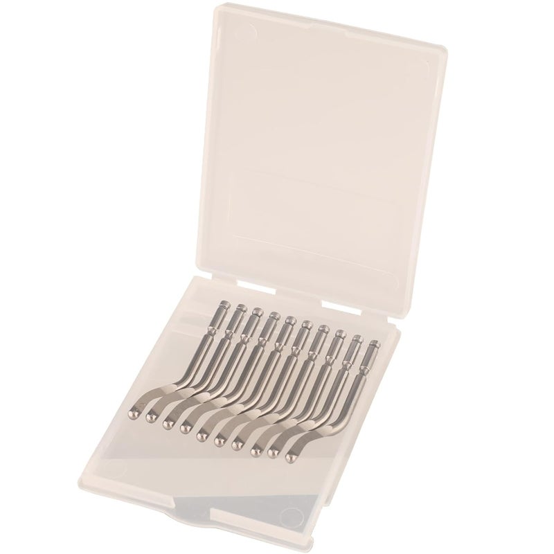 Askwhy 10PCS Cobalt Deburring Blades BS1018 S100 - High-Speed Steel Burr Removal Tool for Metal, Stainless Steel, Copper, Aluminum, Plastic, and High-Hardness Materials - Image 4